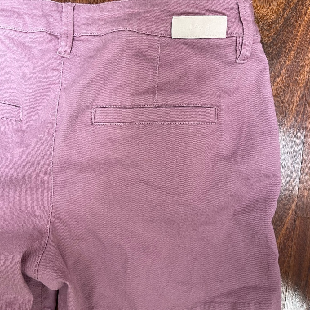 ๐ธ Jag Jeans Theo Wavy Hem Shorts Mauve Size 6/28 - Picture 5 of 6